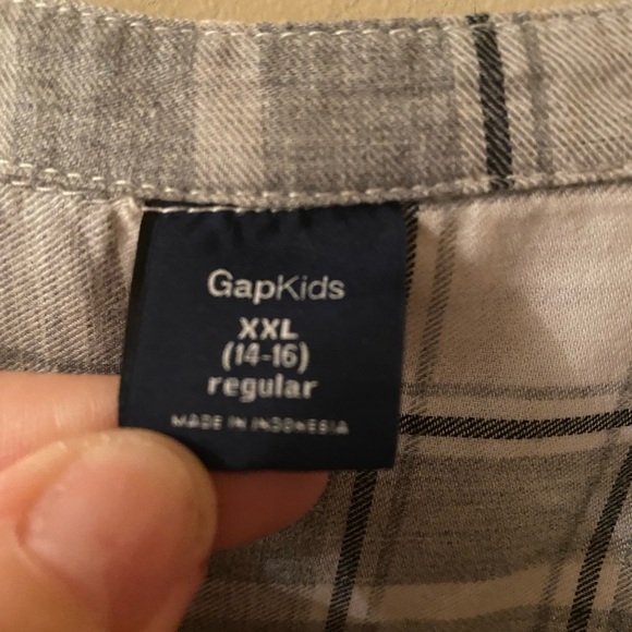Gap KIds Cute Buffalo Check Cotton Dress_Sz. XXL=14/16 Gray&White - Picture 3 of 3